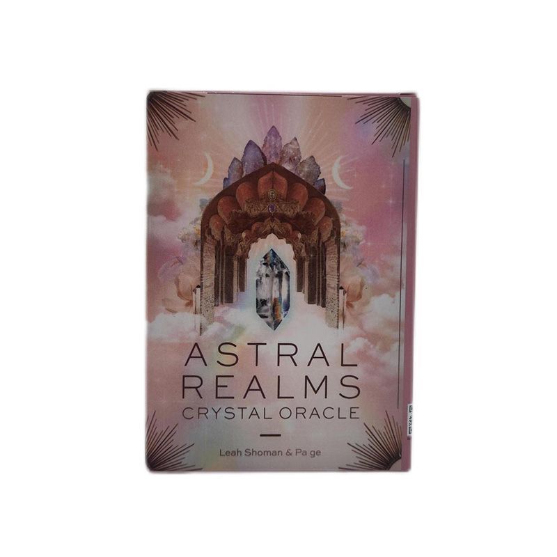 10.4 * 7.3cm Astral Realms Crystal Oracle Card Trò chơi bảng tiếng Anh Astral Realms Crystal Oracle 