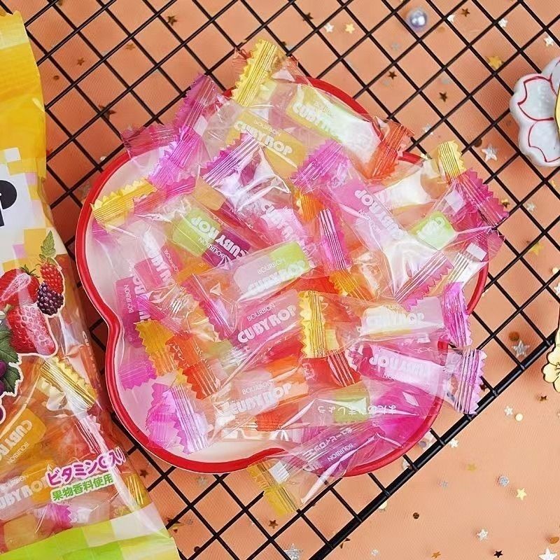 Nhập Khẩu Bourbon Hương Trái Cây Hỗn Hợp Kẹo Cưới Kẹo Nhiều Màu Sắc Khối Kẹo Đồ Ăn Nhẹ 6.18