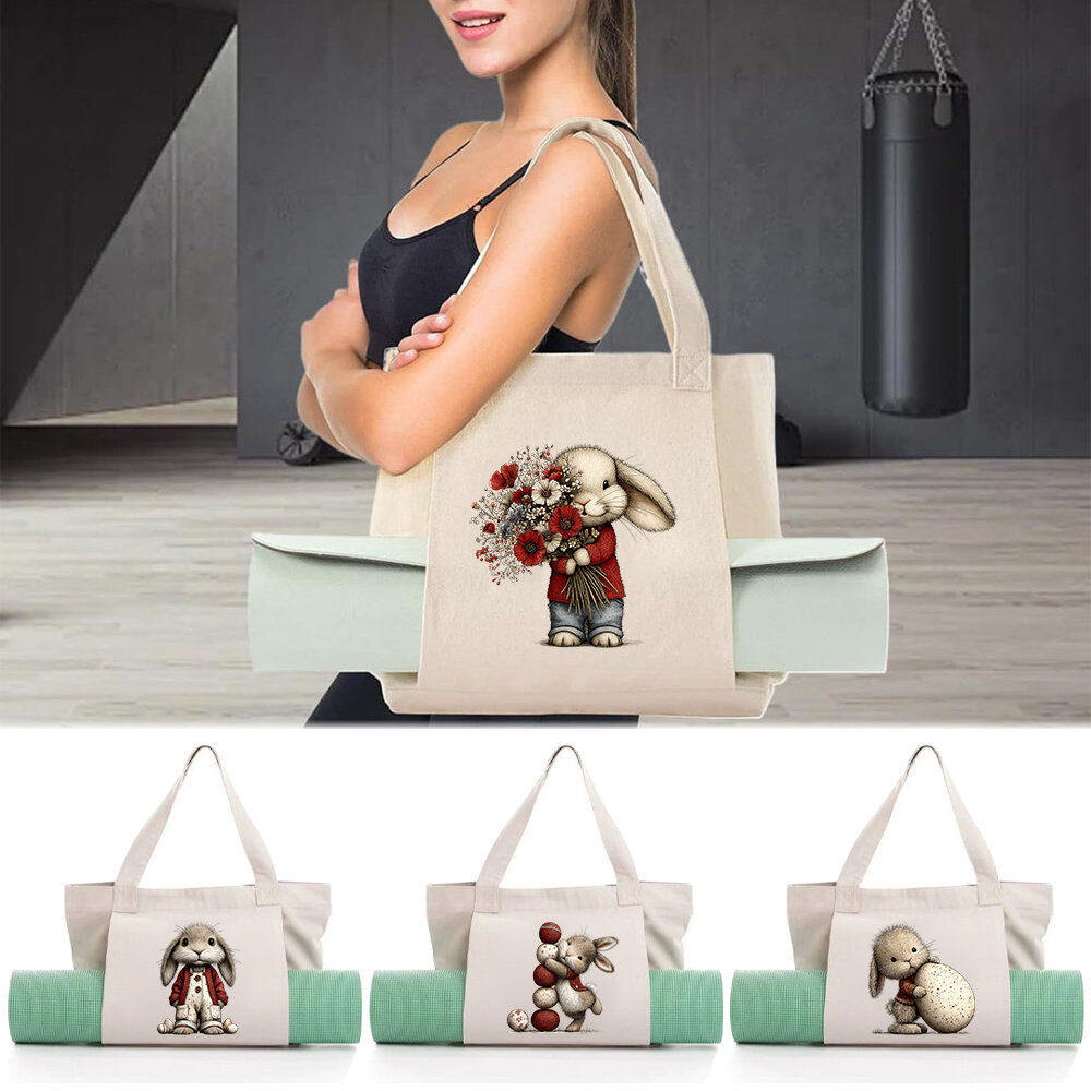 Túi vải bố tập yoga Canvas Yoga Bag Carry Yoga Mat & Accessories Yoga mat storage Gym Workout Bag  C