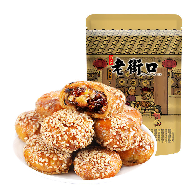 Lao Jiekou | Bánh quy xốp thịt lợn đường nâu 00gLS612826 @