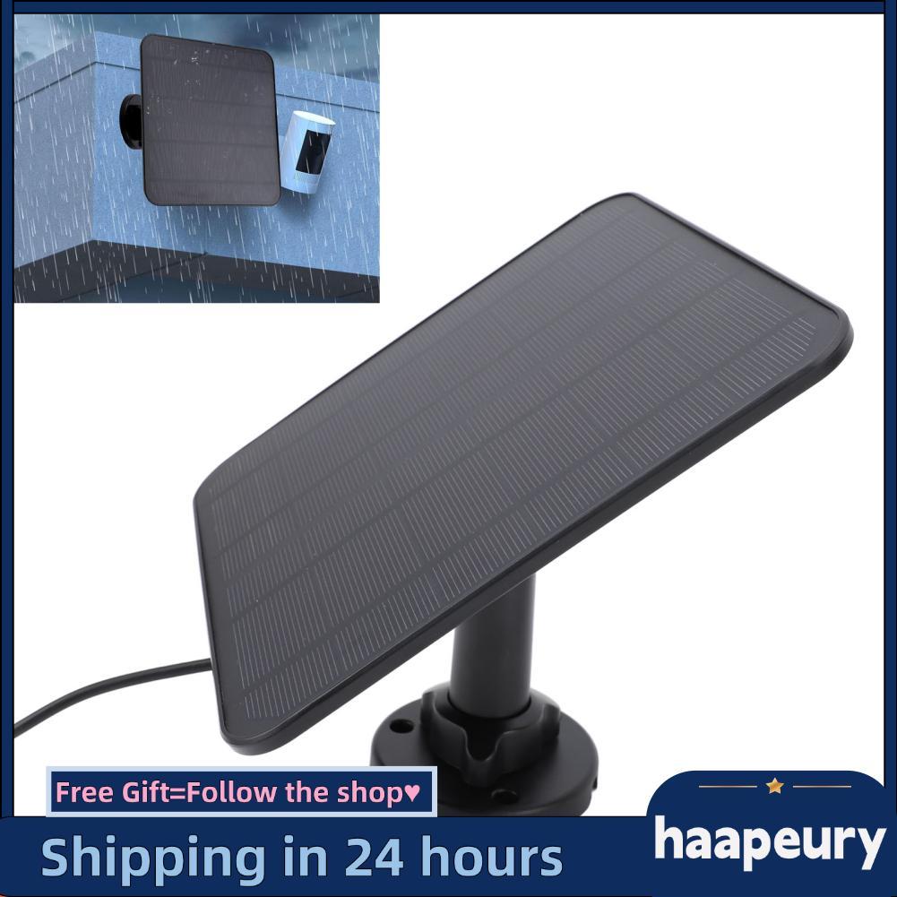 haape Bảng điều khiển năng lượng mặt trời 5W cho camera an ninh Bộ sạc chịu thời tiết với giá đỡ có 