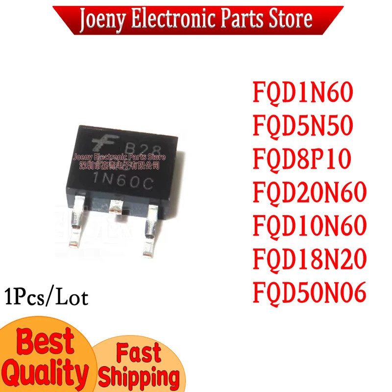 5 Chiếc FQD1N60 FQD5N50 FQD8P10 FQD20N60 FQD10N60 FQD18N20 FQD50N06 TO-252 Hiệu Ứng Trường Transisto