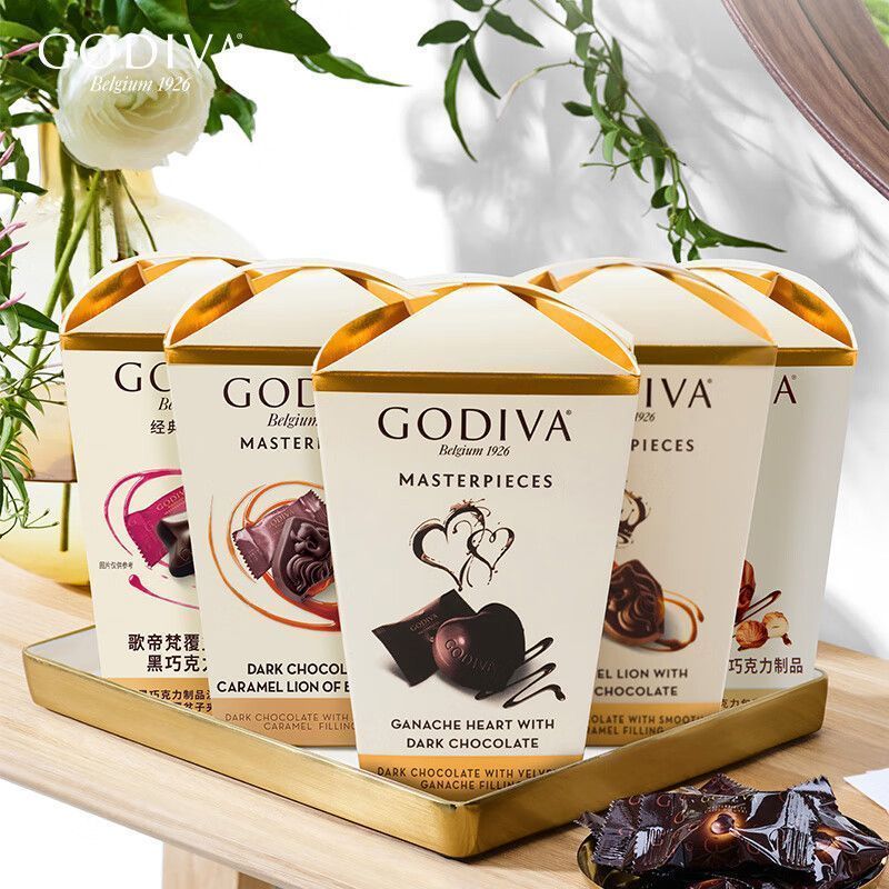 [GODIVA] Hộp hoa cổ điển sô cô la GODIVA Hương vị sữa hạt phỉ Đồ ăn nhẹ Hộp quà lưu niệm kẹo cưới