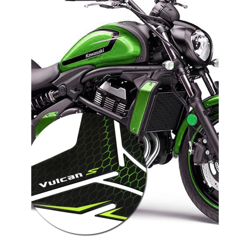 [Giá sự kiện] Thích hợp cho Kawasaki VULCAN-S650 VN650 VULCAN Bộ bình xăng 3D Miếng dán bảo vệ sơn m
