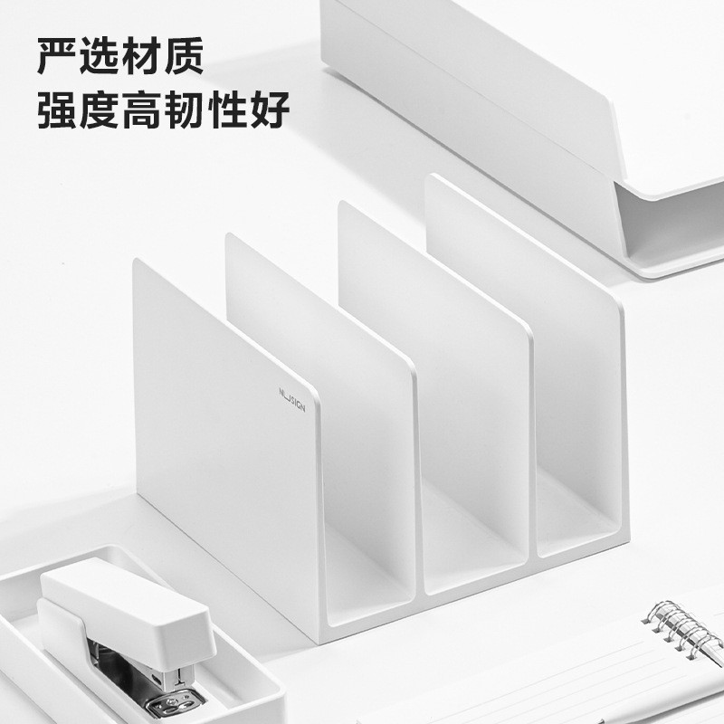 Deli New Sai NS006 Bookend Bookend Clip Book Clip Book Bookend Clip Giá Đỡ Sách Để Bàn Bảng Sách Lưu
