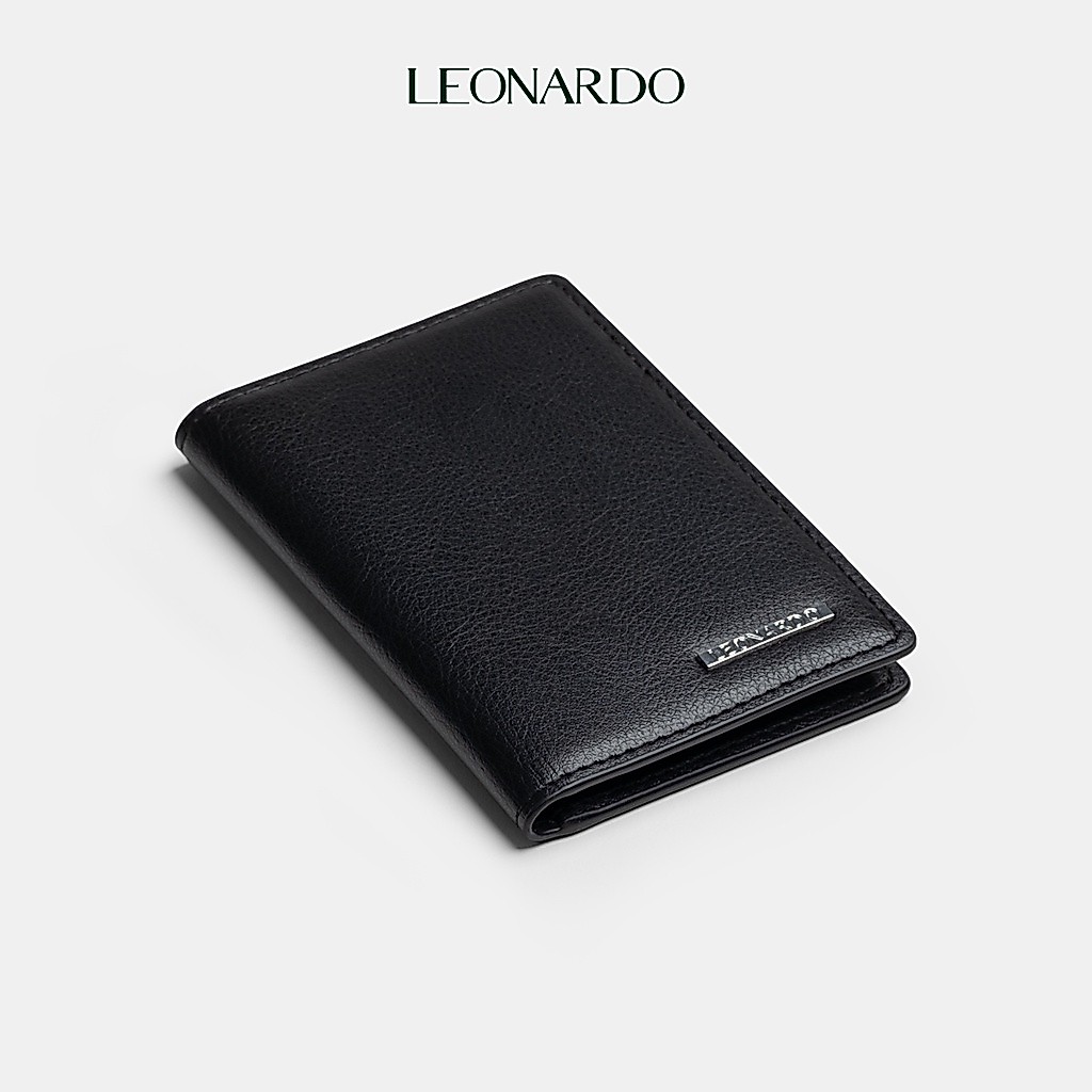 Ví Da Nam Đựng Thẻ Leonardo Ví Card Henry, Chất Liệu Da Switf Trơn Mềm Bền Bỉ