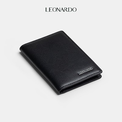 Ví Da Nam Đựng Thẻ Leonardo Ví Card Henry, Chất Liệu Da Switf Trơn Mềm Bền Bỉ