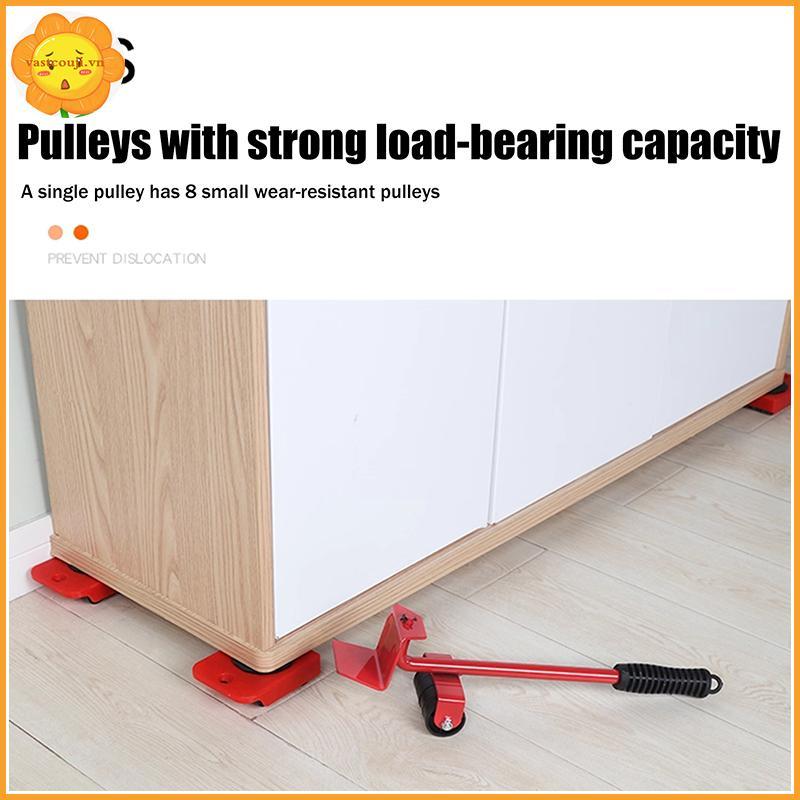 VASTJI Đồ Nội Thất Hạng Nặng Nâng Dụng Cụ Vận Chuyển Nội Thất Mover Bộ 4 Di Chuyển Con Lăn 1 Bánh Th