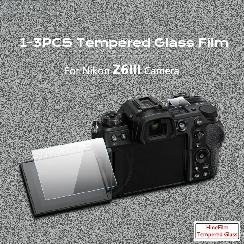 3 Chiếc HD Kính Bảo Vệ Màn Hình LCD Camera Dành Cho Nikon Z R fc f 9 8 7 7II 6III 6II 6 5II 50II 50 