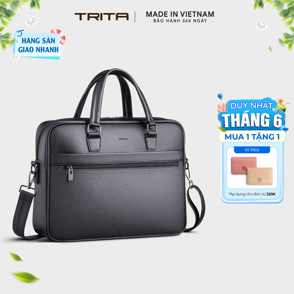 Cặp công sở Trita (Thời trang nam đa năng - Cặp da TCA19) Bagsmart