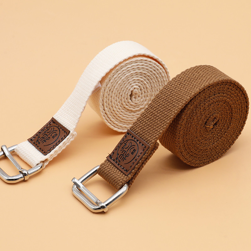 Thắt lưng căng Yoga Clumsy Cotton nguyên chất Dây tập yoga Iyengar Đai căng Yoga Phụ trợ chuyên nghi