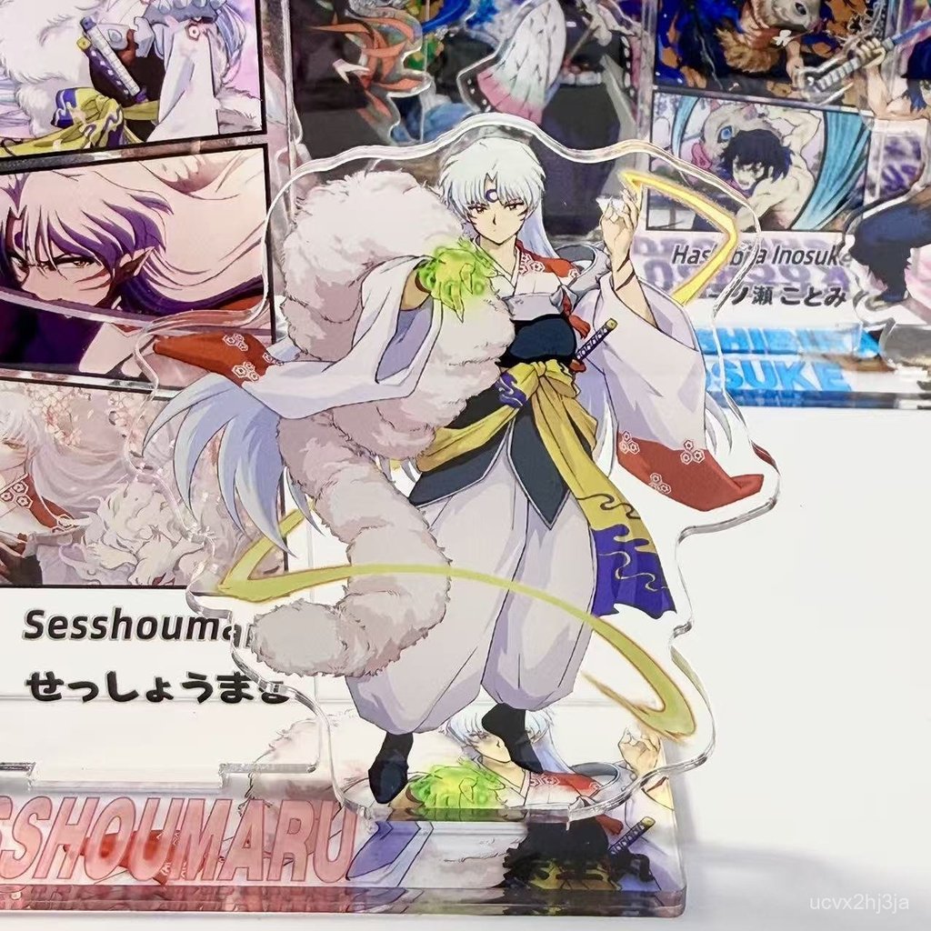 Standee acrylic Inuyasha Sesshomaru thiết kế sang trọng trưng bày bàn học quà tặng fan anime