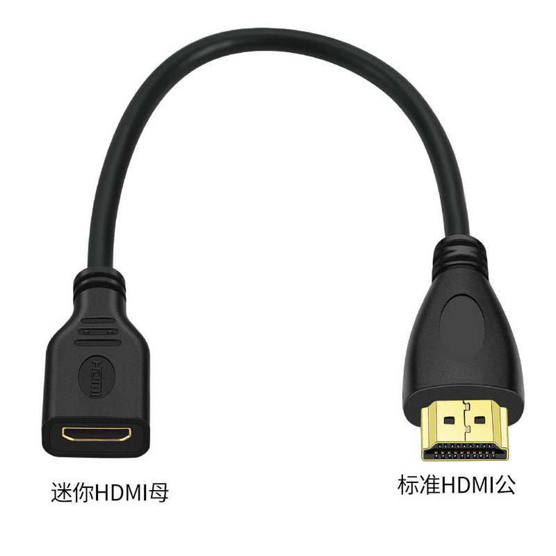 Mini Mini HDMI Nữ Sang Micro HDMI Nam Cáp Ngắn HD Cáp Mini HDMI Kết Nối Camera Tivi