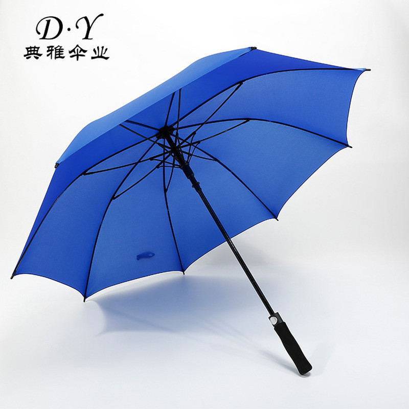 Bán buôn Ô dù Golf Full Fiber cực lớn Kinh doanh Tay cầm dài Ô dù Golf Quà tặng thẳng Ô có thể in đư