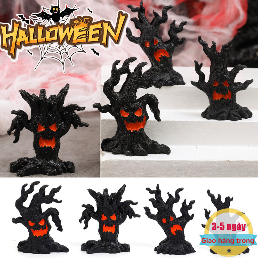 [Đến 3-5 ngày] 5 Bức tượng nhựa Halloween Dryad Series - Trang trí thu nhỏ ma quái cho ngôi nhà / bữ