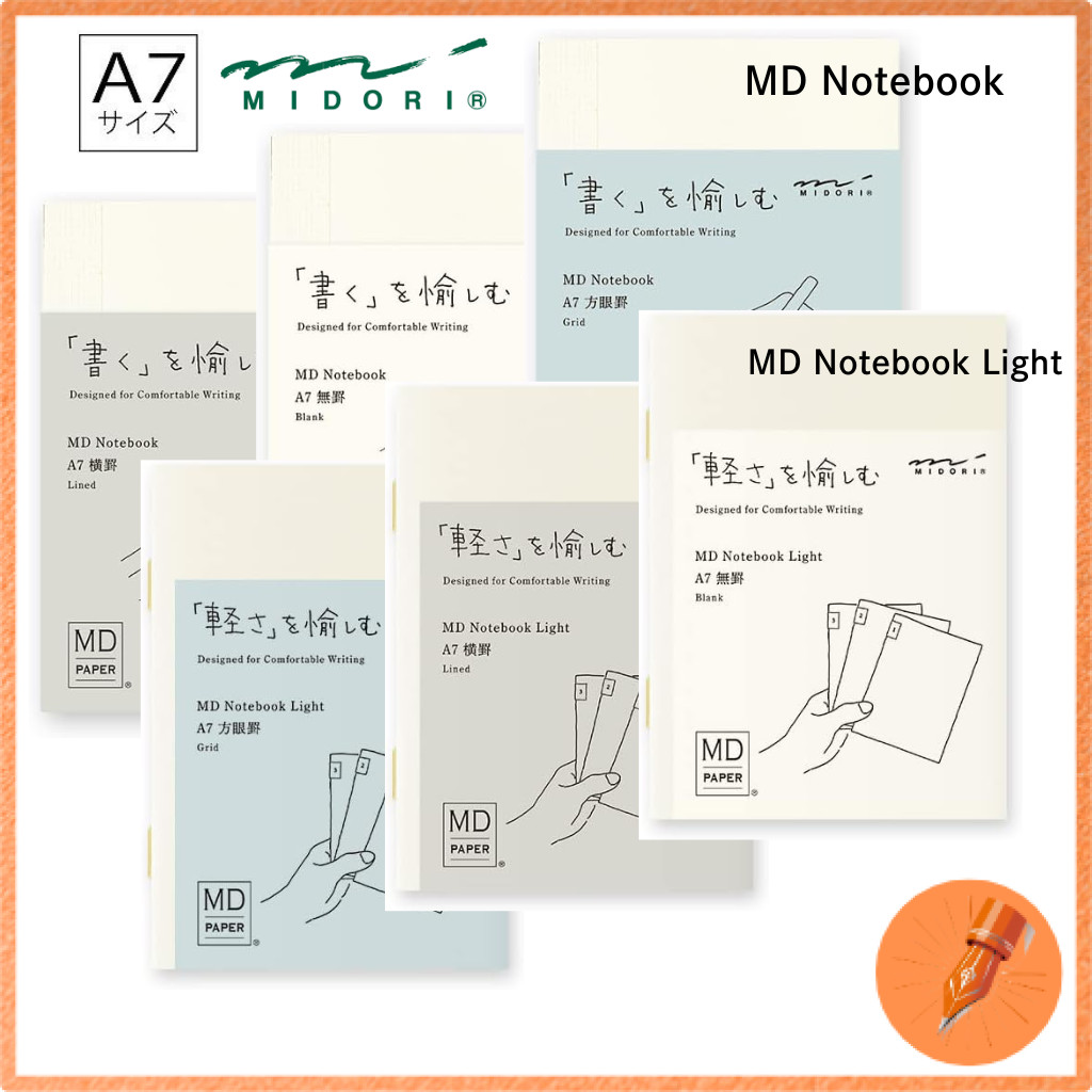 MIDORI MD Notebook A7 Collection