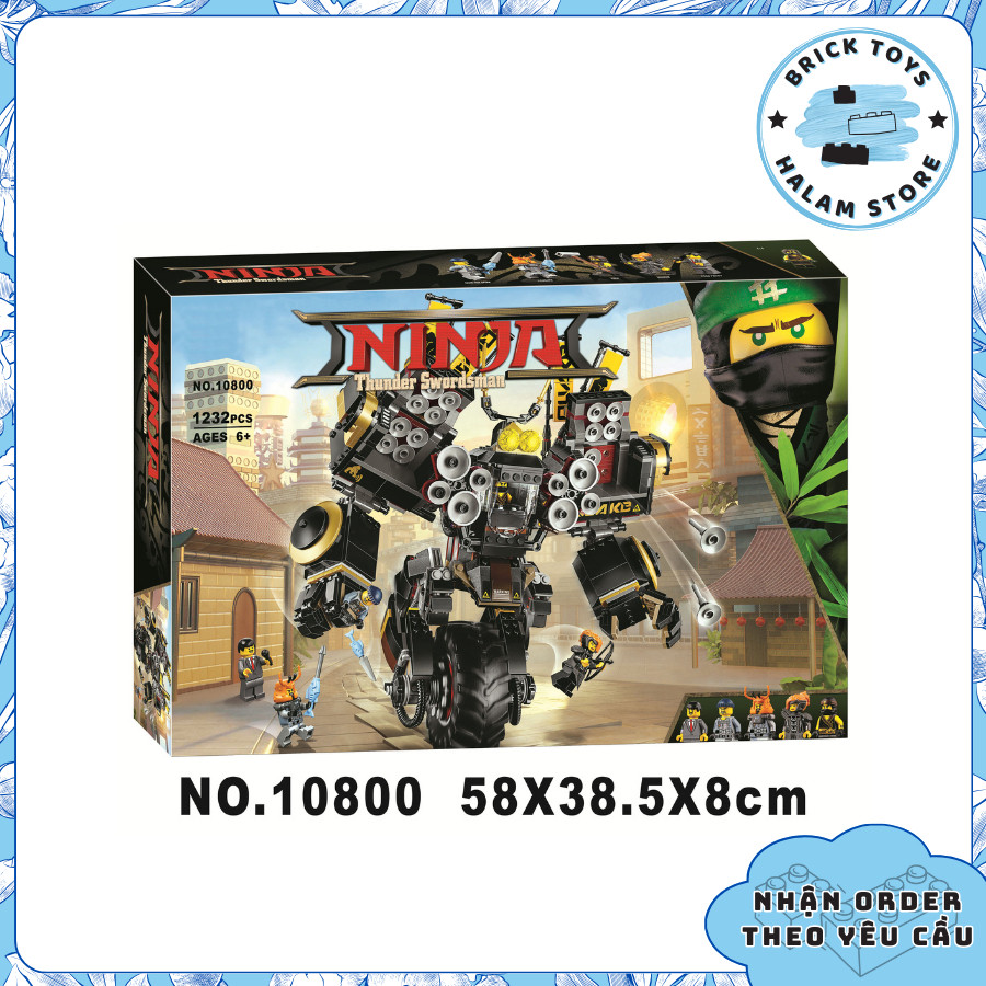Mô hình Ninjago Movie 10800 70632 Quake Mech - Mô hình Robot địa chấn
