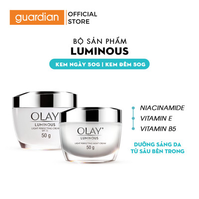Combo 2 Kem Dưỡng Ngày & Đêm Dưỡng Sáng Da Olay Luminous 50Gr | Guardian Việt Nam