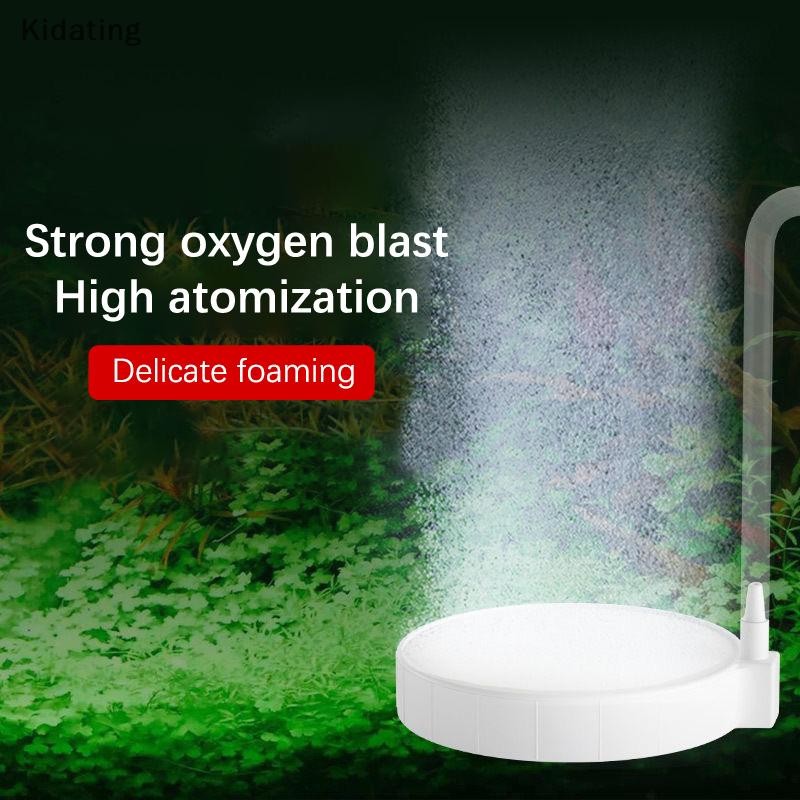 Kiding Fish Tank Bể Cá Tròn Im Lặng Nano Air Stone Máy Hút Oxy Bong Bóng Không Khí Ao Bơm Thủy Canh 