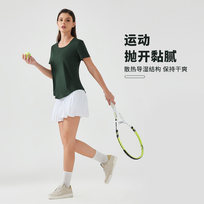 [Isabella] D25017 Tay Ngắn Thể Thao Nữ