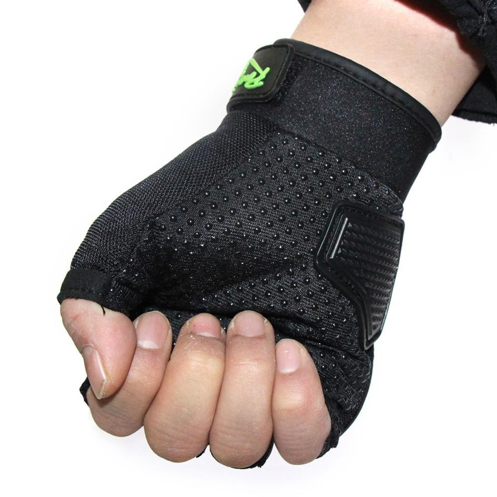 【Ready】 Outdoor Sports Cool Cycling Half Finger Protective Gloves Off-Road Racing Motorcycle H