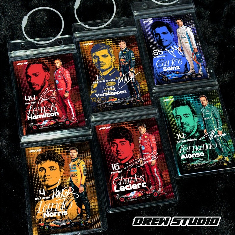 Xe đua F1 Verstappen, Hamilton Alonso F1 xe đua túi đi học mặt dây chuyền quà tặng