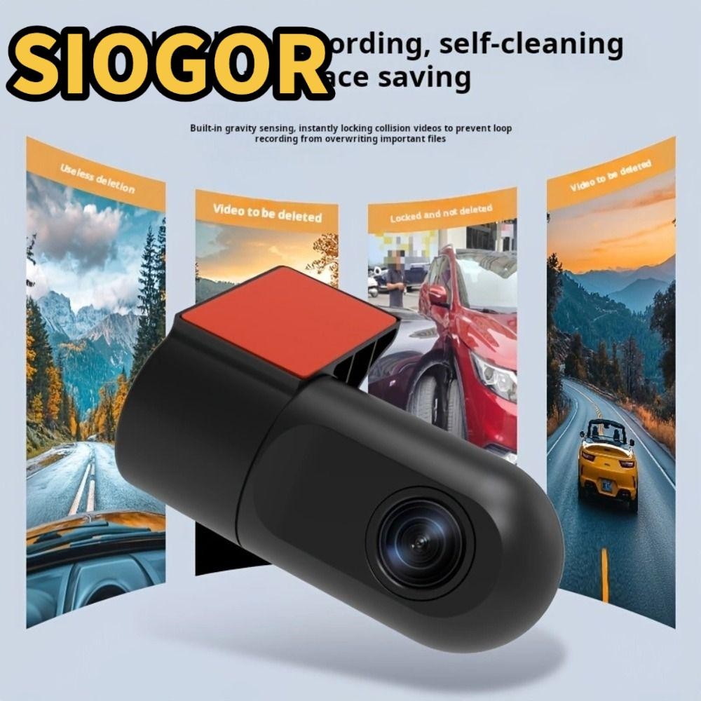 Camera SIOGOR Dash, Camera HD Camera IR Night Vision 1080P HD, 360 di động° Xem Trình ghi Video điều