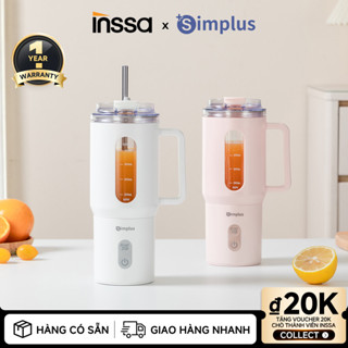 INSSA Máy Xay Sinh Tố Cầm Tay Có Thể Xay Dá Viên Chống Nước IPX6 Cốc Xay Không Dây 500ml ZZJH011