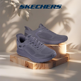 [DUY NHẤT ONLINE] Giày Thể Thao Nam Skechers Slip-ins BOBS Squad Chaos Solid Step Thường Ngày - 118312-DKGY Online Sale