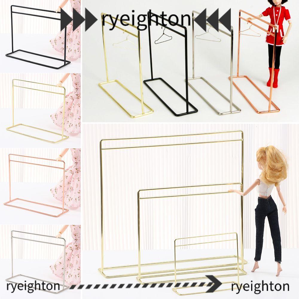 Giá treo quần áo búp bê RYEIGHTON 1 / 6 tỷ lệ 1 / 12 Quà tặng đồ chơi trẻ em Móc treo thu nhỏ