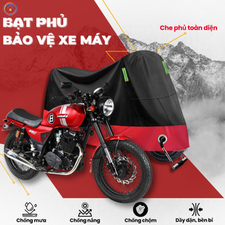 Bạt che xe máy và xe điện chống mưa, chống nắng, dày và có nhiều kích cỡ khác nhau để che phủ toàn bộ xe