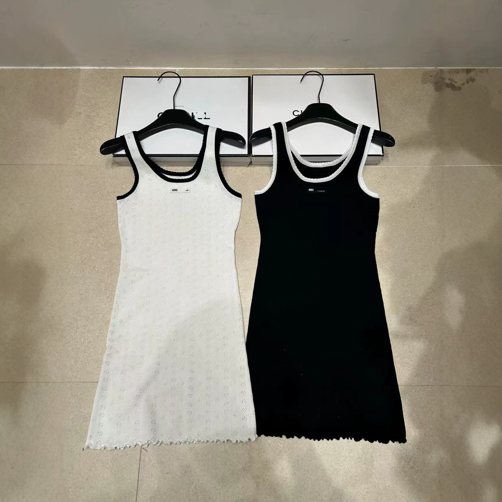 CI3R MM Slim-fit camisole dress for summer, waist-cinching, slimming, bodycon skirt, sleeveless knit