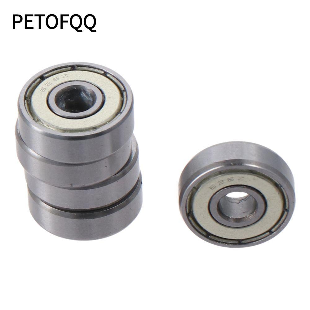PETOFQQ 10 Vòng bi rãnh sâu, Vòng bi kín đôi 626ZZ được bôi trơn sẵn, Thay thế bánh xe vòng bi thu n