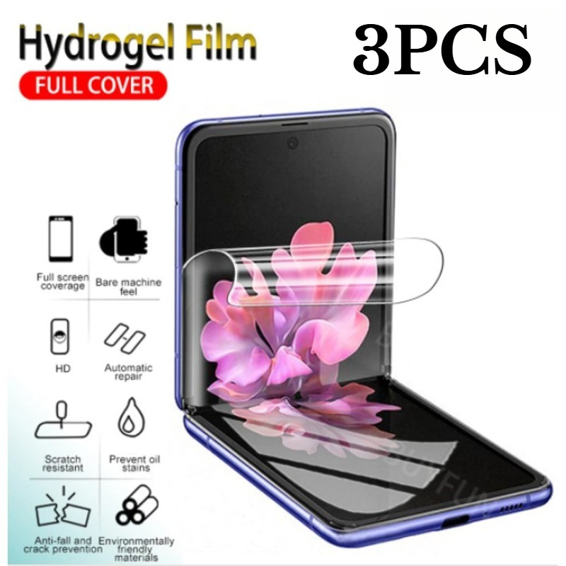 1-3 Chiếc Điện Thoại Có Thể Gập Lại HD Trong Suốt Mềm Hydrogel Cho ZTE nubia Flip3 Flip2 Flip Siêu M