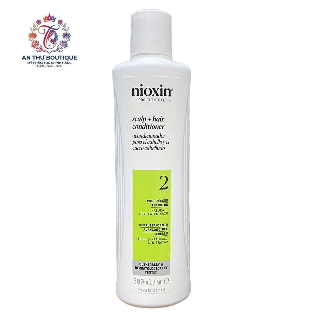 Dầu xả chống rụng tóc Nioxin System 2 Conditioner 300ml ( Natural Hair ) .AT