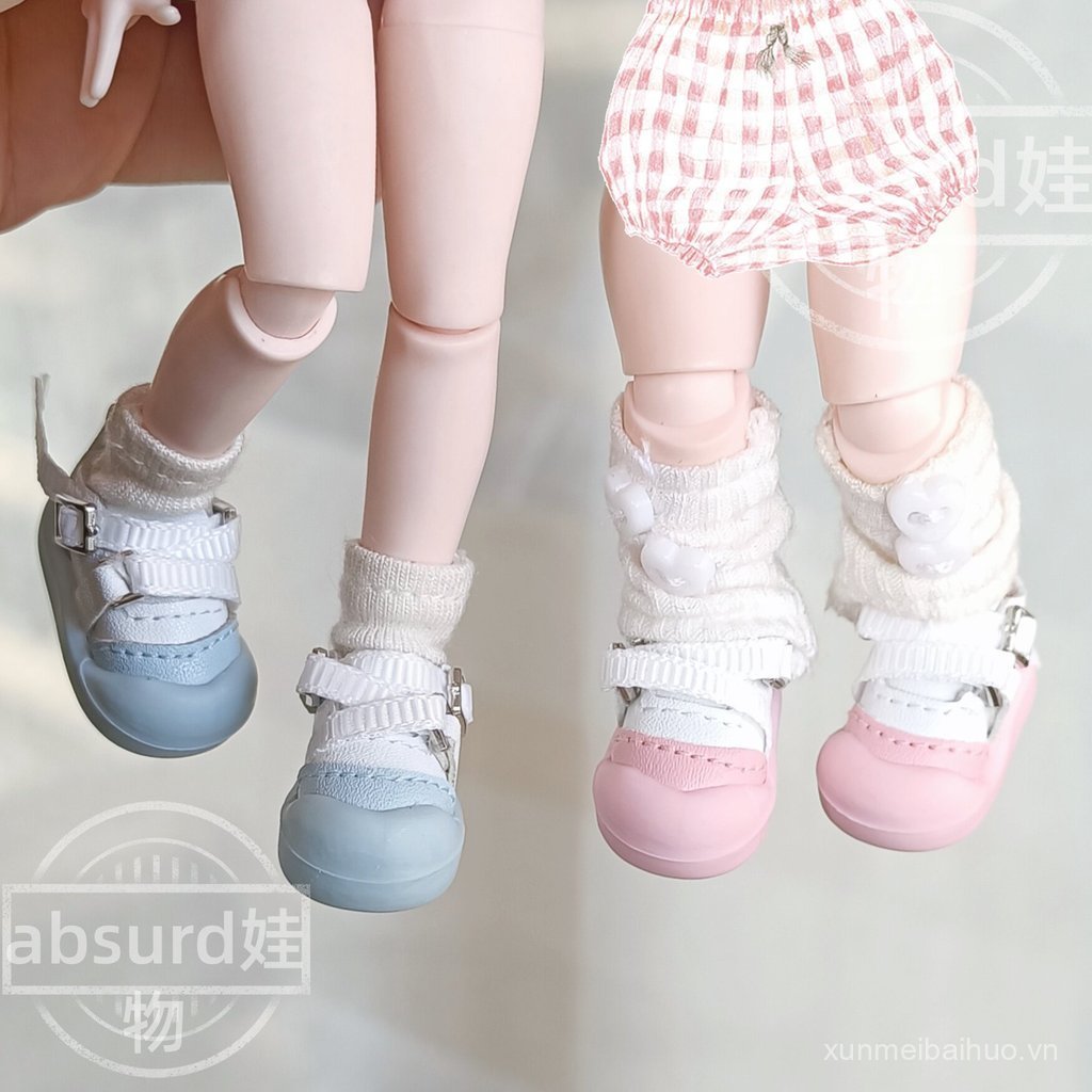 OB11 Giày Trẻ Em Giày Ngón Chân Tròn uf12 Điểm bjd p9 azone Cổ Tích Thân Azone Đặc Biệt 6 Điểm Thoát