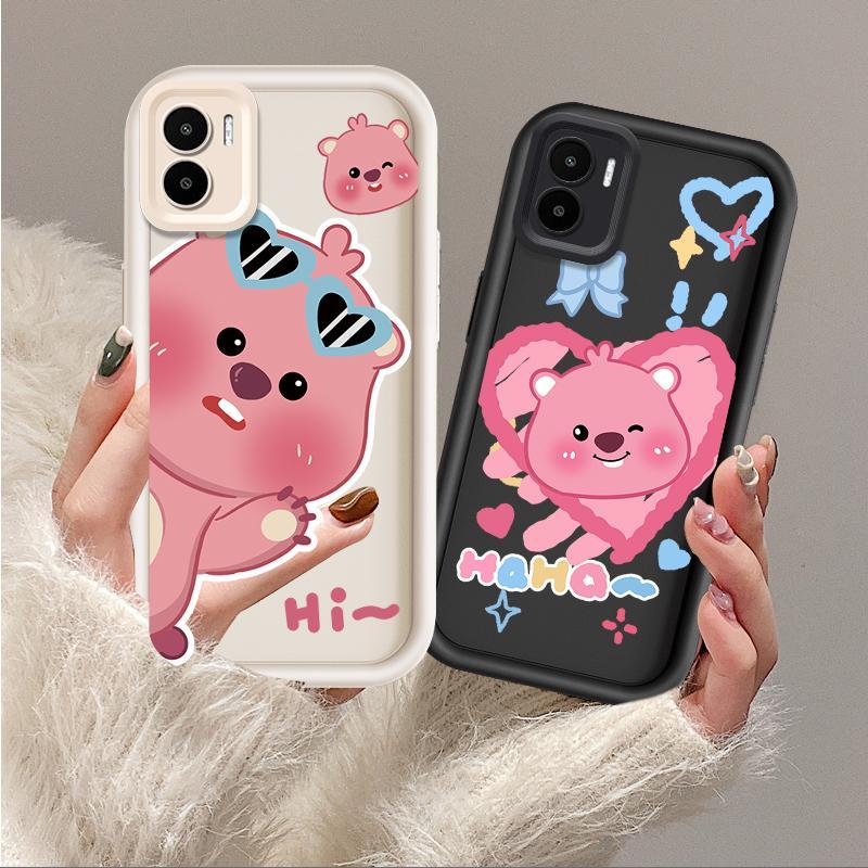 Ốp Lưng Cho Redmi A1 A2 Hoạt Hình Silicon Mềm Đáng Yêu Ốp lưng TPU Pororo Loopy Mắt Thiên Thần Chống