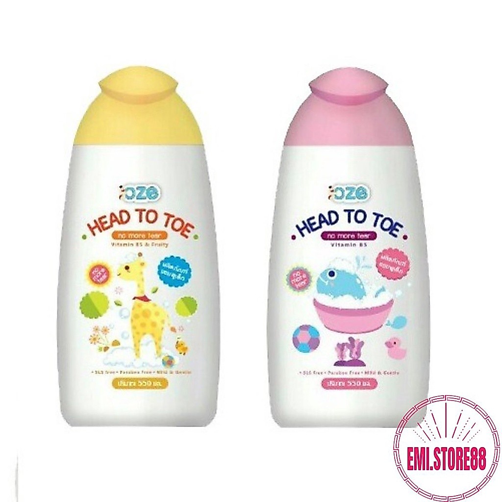 Sữa tắm gội trẻ em OZE Ultra Mild Head To Toe 180ml