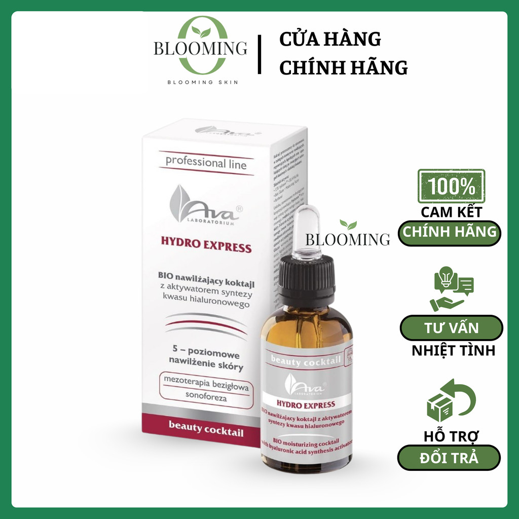 [Chính Hãng] Tinh Chất AVA Hydro Express Phục Hồi, Làm Dịu, Cấp Ẩm Chuyên Sâu 30ml