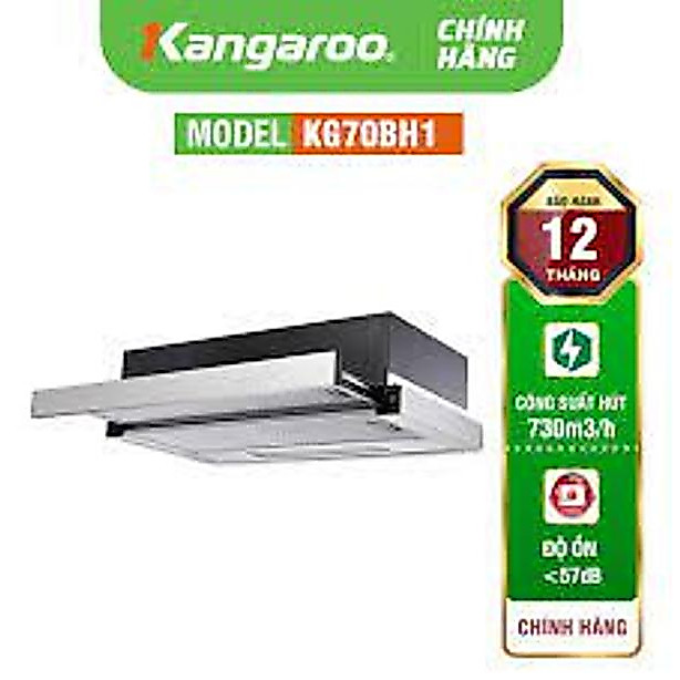 Máy hút mùi Kangaroo KG70BH1 hàng chính hãng bảo hành 12 tháng