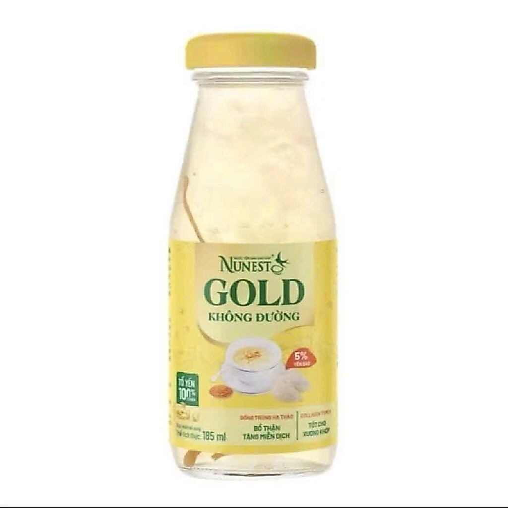 combo 6 chai nước yến sào Nunest Gold Cao Cấp không đường 185ml