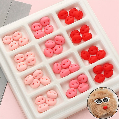 9x8mm 20 cái / túi Lắp ráp búp bê dễ thương mũi lợn acrylic để tạo ra búp bê thiết kế