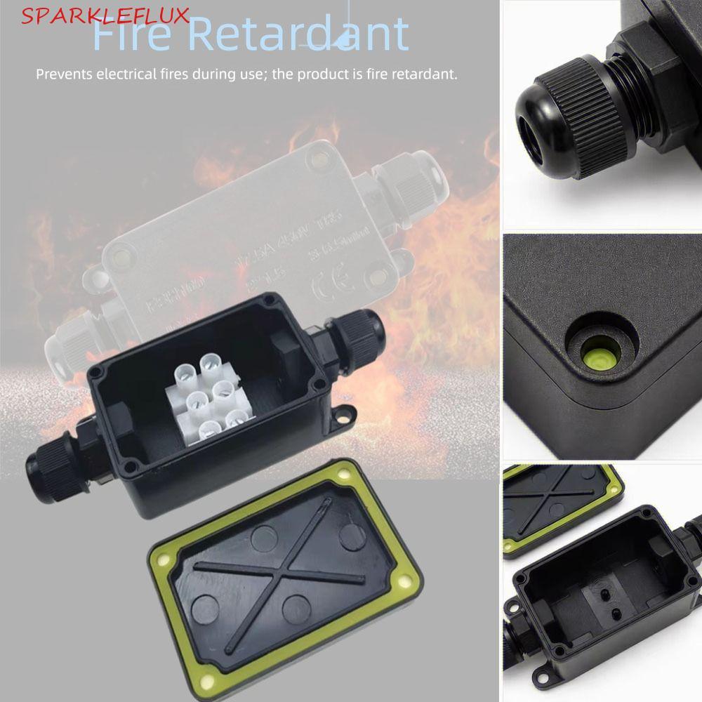 Hộp nối SPARKLEFLUX, Đầu nối cáp IP66 chống nước, Dễ dàng lắp đặt Hộp nối IP66 kín 3 chiều 3 chiều c