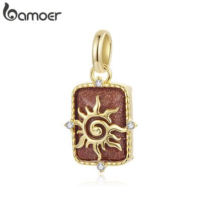 Bamoer Charms Mặt dây chuyền Phụ kiện mặt trời Vòng tay DIY dành cho nữ Quà tặng