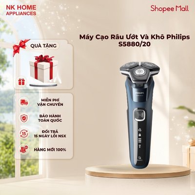 Máy Cạo Râu Ướt Và Khô Philips S5880/20 - Bảo Hành Chính Hãng 2 Năm