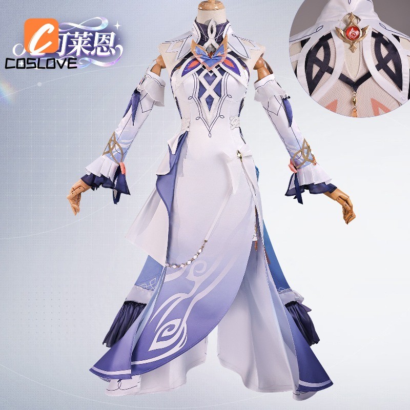 Genshin Impact Nicole Reeyn Cosplay Quần Áo Trọn Bộ Trang Phục Trang Phục Cho Người Phụ Nữ Váy Dài N