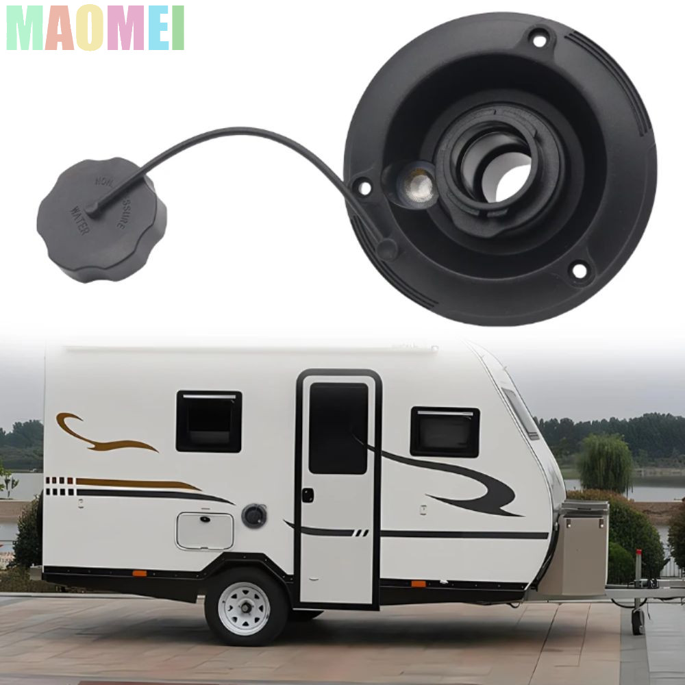 MAOMEI Gravity Fresh Water Fill Hatch, Black Gravity Fill RV Gravity Water Inlet, Inlet Plastic Fres