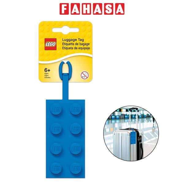 Thẻ Tên Lego - Viên Gạch 2x4 - Lego Licensed 52001 - Màu Xanh Dương