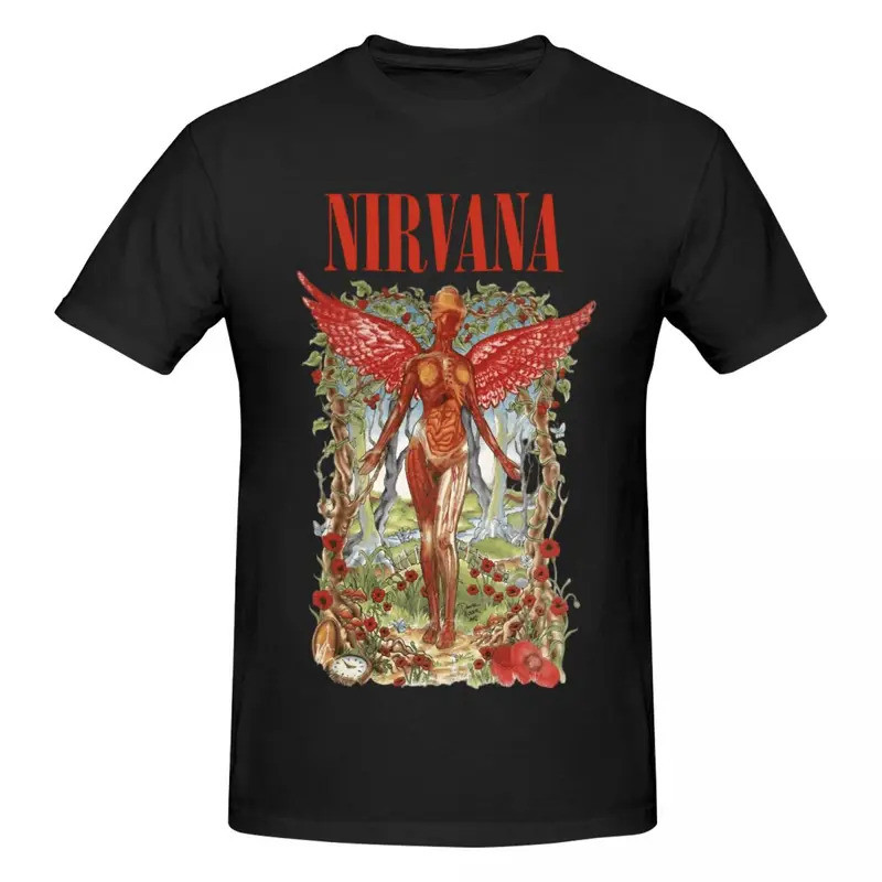 Áo thun hợp thời trang Nirvana Band Y2K Style Cotton Nam Nữ
