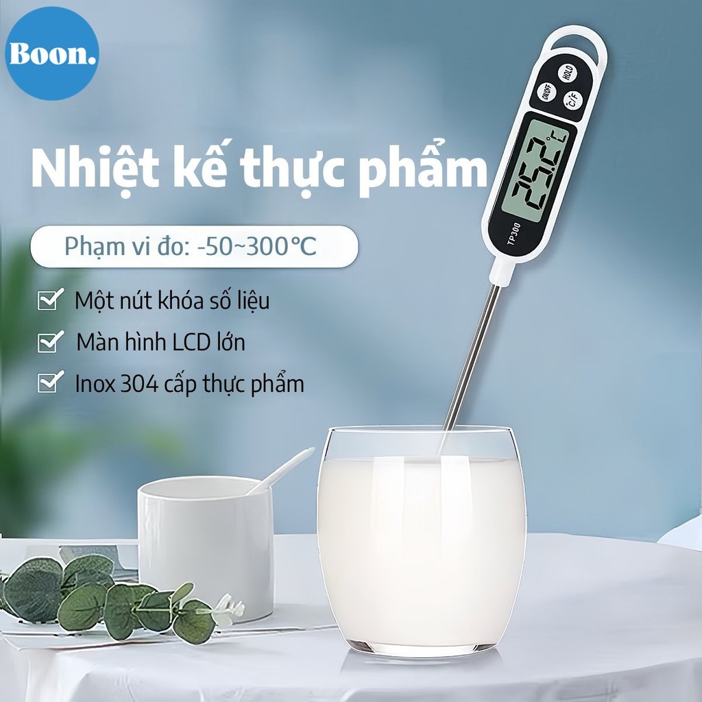 Nhiệt kế thực phẩm T300P,đồ đo nhiệt độ nấu ăn,Dụng cụ đo nhiệt độ nước tại nhà,máy hâm sữa cho bé/nhà bếp/làm bánh